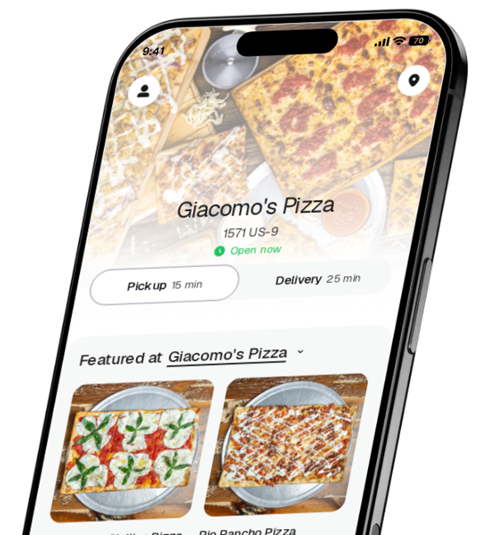 Giacomo's Pizza Cafe Spackenkill app preview